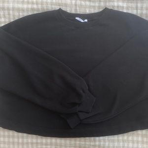 Zara longsleeve crop sweatshirt